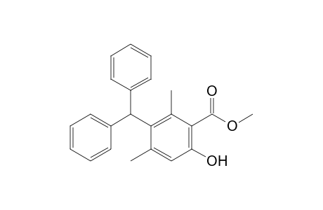 Methyl 3-diphenylmethyl-6-hydroxy-2,4-dimethylbenzoate