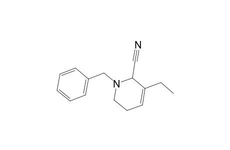1-Benzyl-5-ethyl-3,6-dihydro-2H-pyridine-6-carbonitrile