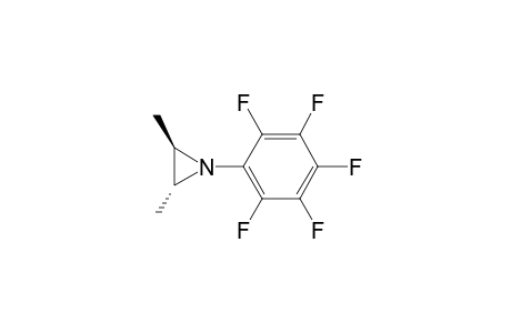 Aziridine, 2,3-dimethyl-1-(pentafluorophenyl)-, trans-