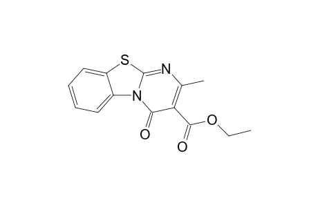 2-Methyl-4-oxo-3-pyrimido[2,1-b][1,3]benzothiazolecarboxylic acid ethyl ester