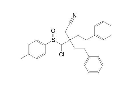 3-[Chloro(p-tolylsulfinyl)methyl]-3-(2-phenylethyl)-5-phenylpentanenitrile