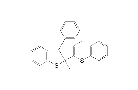 2-Phenylmethyl-2,3-bisphenylthio-pent-3-ene