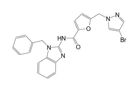 N-(1-benzyl-1H-benzimidazol-2-yl)-5-[(4-bromo-1H-pyrazol-1-yl)methyl]-2-furamide