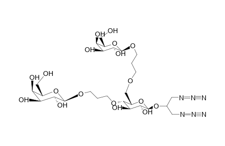 (1,3-Diazido-prop-2-yl)-4,6-O-bis-(b-d-galactopyranosyloxy-propyl)-b-d-glucopyranoside