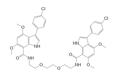 3,6-Dioxaoctylene bis-3-(4-chlorophenyl)-4,6-dimethoxyindole-7-carboxamide