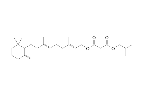 Retinol, 5,18-didehydro-5,6,7,8,11,12-hexahydro-, 2-methylpropyl propanedioate, (6S)-