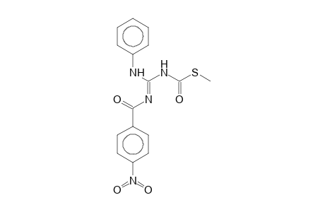 S-Methyl (E)-anilino([(E)-(4-nitrophenyl)(oxo)methyl]imino)methylthiocarbamate