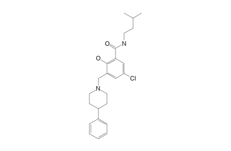 5-CHLORO-2-HYDROXY-N-(3-METHYL-BUTYL)-3-(4-PHENYL-PIPERIDIN-1-YLMETHYL)-BENZAMIDE