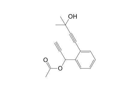 1-(2-(3-hydroxy-3-methylbut-1-yn-1-yl)phenyl)prop-2-yn-1-yl acetate
