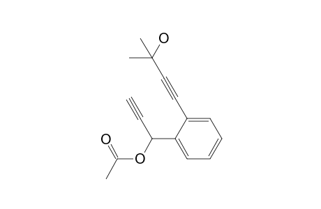 1-(2-(3-hydroxy-3-methylbut-1-yn-1-yl)phenyl)prop-2-yn-1-yl acetate