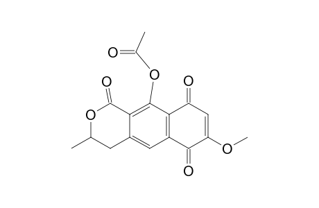 1H-Naphtho[2,3-c]pyran-1,6,9-trione, 10-(acetyloxy)-3,4-dihydro-7-methoxy-3-methyl-, (R)-