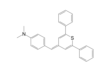 Benzenamine, 4-[(2,6-diphenyl-4H-thiopyran-4-ylidene)methyl]-N,N-dimethyl-