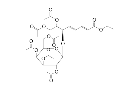 (6S,7R)-ETHYL-6-O-[BETA-D-(TETRA-O-ACETYL)GALACTOPYRANOSYL]-7,8-DIACETOXY-2,4E-OCTADIENOATE