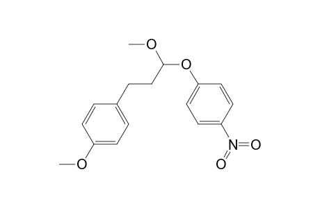 Benzene, 1-[1-methoxy-3-(4-methoxyphenyl)propoxy]-4-nitro-