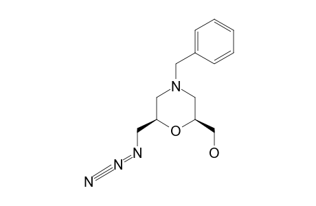 2,6-ANHYDRO-4-AZA-7-AZIDO-4-BENZYL-3,4,5,7-TETRADEOXY-D-GLYCERO-D-RIBO-HEPTITOL