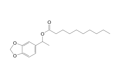 rac-1-(1,3-Benzodioxol-5-yl)ethyl decanoate