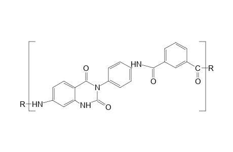 Polyamide aromatic with quinazolinedione ring system