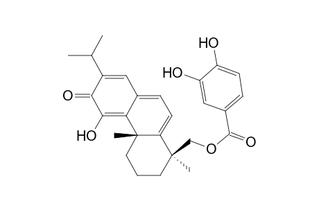 [(1S,4aS)-1,4a-dimethyl-5-oxidanyl-6-oxidanylidene-7-propan-2-yl-3,4-dihydro-2H-phenanthren-1-yl]methyl 3,4-bis(oxidanyl)benzoate