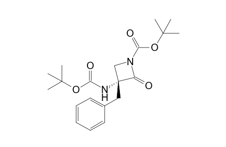 (3R)-3-Benzyl-1-tert-butoxycarbonyl-3-(tert-butyloxycarbonylamino)azetidin-2-one