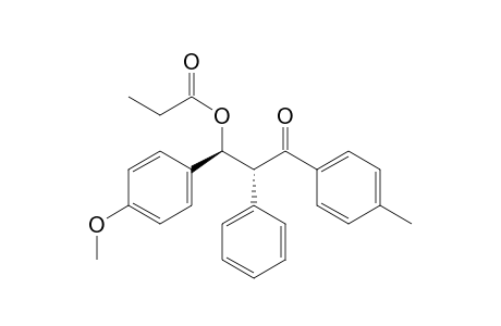 (1S,2R)/(1R,2S)-1-(4-Methoxyphenyl)-3-(4-methylphenyl)-3-oxo-2-phenylpropyl Propionate