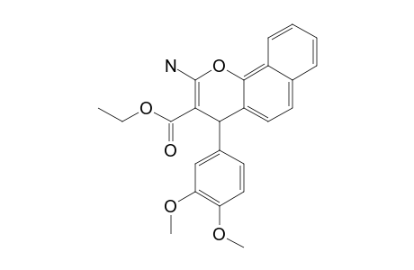 2-AMINO-3-ETHOXYCARBONYL-4-(3,4-DIMETHOXYPHENYL)-4H-NAPHTHO-[1.2-B]-PYRAN