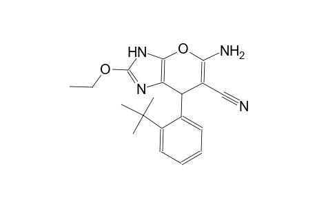 5-amino-7-(2-tert-butylphenyl)-2-ethoxy-3,7-dihydropyrano[2,3-d]imidazole-6-carbonitrile