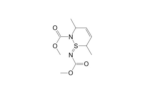 2H-1,2-Thiazine, 1,1,3,6-tetrahydro-2-(methoxycarbonyl)-1-[(methoxycarbonyl)imino]-3, 6-dimethyl-, (1.alpha.,3.alpha.,6.alpha.)-(.+-.)-