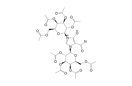 4-CARBAMOYL-1,3-BIS-(2,3,4,6-TETRA-O-ACETYL-BETA-D-GALACTOPYRANOSYL)-IMIDAZOLIUM-5-OLATE
