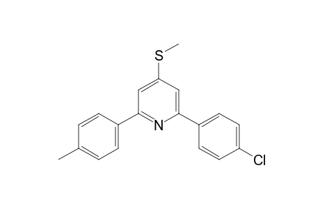 2-(p-chlorophenyl)-4-(methylthio)-6-p-tolylpyridine