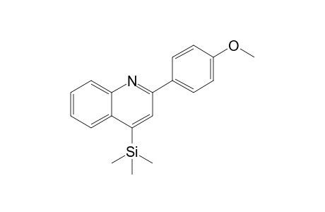 2-(4-Methoxyphenyl)-4-(trimethylsilyl)quinoline