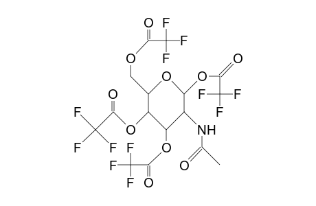 2-Acetamido-2-deoxy-1,3,4,6-tetra-O-trifluoroacetyl-A-D-mannopyranose