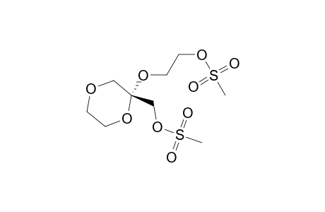 1,4-Dioxane-2-methanol, 2-[2-[(methylsulfonyl)oxy]ethoxy]-, methanesulfonate, (R)-