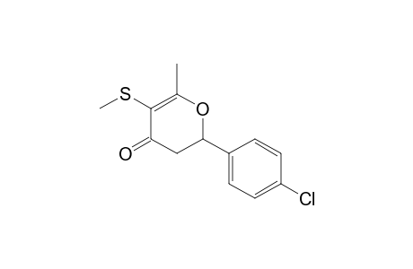 6-Methyl-5-methylthio-2-(4-chlorophenyl)-2,3-dihydro-4-pyrone