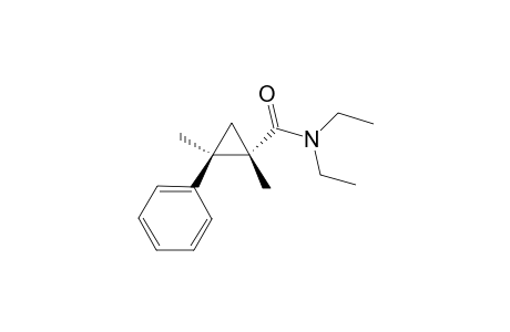 (1S*,2R*)-N,N-Diethyl-1,2-dimethyl-2-phenylcyclopropanecarboxamide