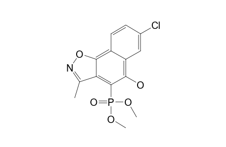 7-CHLORO-4-DIMETHYLPHOSPHONO-5-HYDROXYNAPHTH-[2,1-D]-ISOXAZOLE