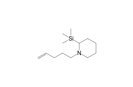 1-(Pent-4-enyl)-2-(trimethylsilyl)piperidine