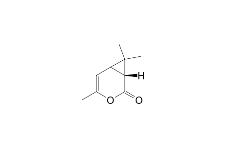 3-Oxabicyclo[4.1.0]hept-4-en-2-one, 4,7,7-trimethyl-, (1R)-