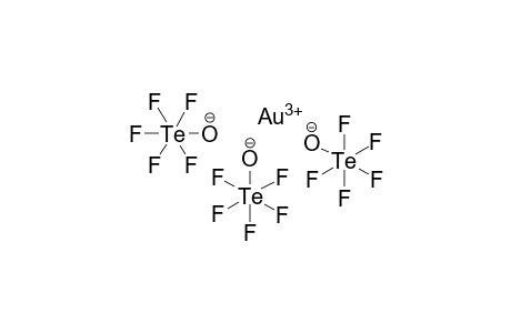 Gold-tris-pentafluorooxotellurate(VI)