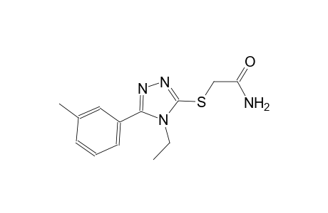 2-{[4-ethyl-5-(3-methylphenyl)-4H-1,2,4-triazol-3-yl]sulfanyl}acetamide