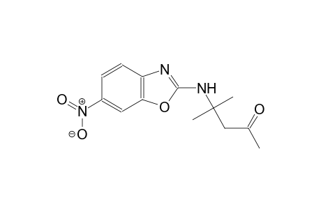 4-methyl-4-[(6-nitro-1,3-benzoxazol-2-yl)amino]-2-pentanone