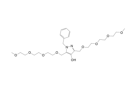 1-benzyl-3,5-bis[2-[2-(2-methoxyethoxy)ethoxy]ethoxymethyl]pyrazol-4-ol