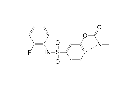 6-benzoxazolesulfonamide, N-(2-fluorophenyl)-2,3-dihydro-3-methyl-2-oxo-