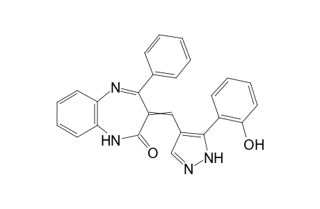 3-((5-(2-Hydroxyphenyl)-1H-pyrazol-4-yl)methylene)-4-phenyl-1H-[1,5]benzodiazepin-2(3H)-one