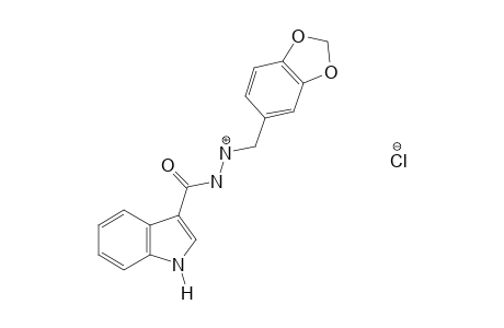 INDOLE-3-CARBOXYLIC ACID, 2-PIPERONYLHYDRAZIDE, MONOHYDROCHLORIDE