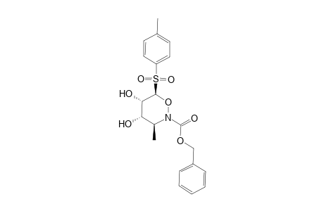 N-(Benzyloxycarbonyl)-3,4,5,6-tetrahydro-4,5-dihydroxy-3-methyl-6-(p-tolylsulfonyl)-1,2-oxazine