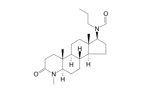 N-[(1S,3aS,3bR,5aR,9aR,9bS,11aS)-6,9a,11a-trimethyl-7-oxidanylidene-2,3,3a,3b,4,5,5a,8,9,9b,10,11-dodecahydro-1H-indeno[5,4-f]quinolin-1-yl]-N-propyl-methanamide