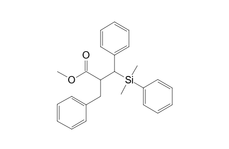 Methyl (2RS,3SR)-2-benzyl-3-dimethyl(phenyl)silyl-3-phenylpropanoate