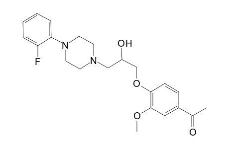 1-Ethanone, 1-[4-[3-[4-(2-fluorophenyl)-1-piperazinyl]-2-hydroxypropoxy]-3-methoxyphenyl]-