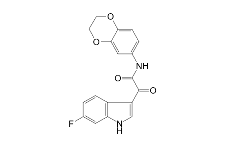 1H-Indole-3-acetamide, N-(2,3-dihydro-1,4-benzodioxin-6-yl)-6-fluoro-.alpha.-oxo-
