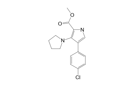 4-(4-chlorophenyl)-3-pyrrolidin-1-yl-1H-pyrrole-2-carboxylic acid methyl ester